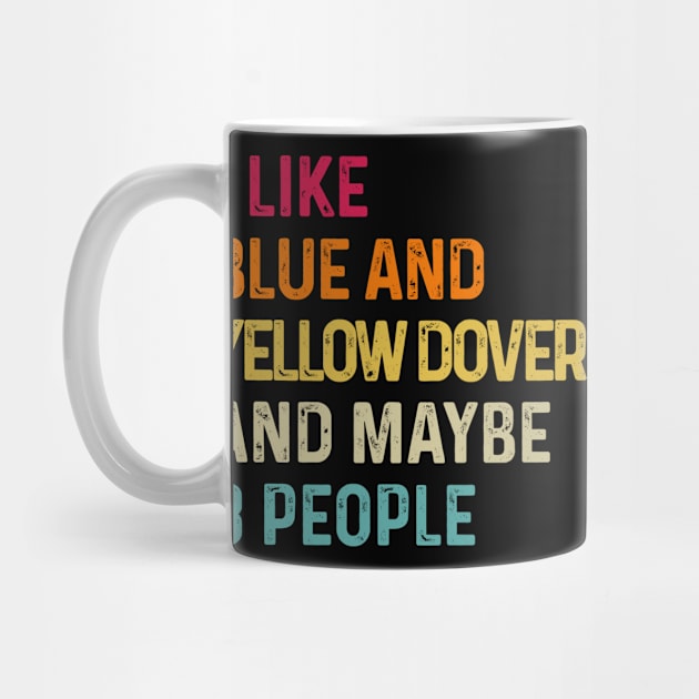 I Like Blue And Yellow Macaw And Maybe 3 People Retro Vintage by HeroGifts